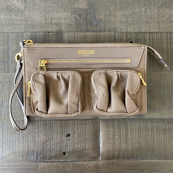 MZ Wallace Handbags - MZ Wallace Paige Clutch Wallet in Gray